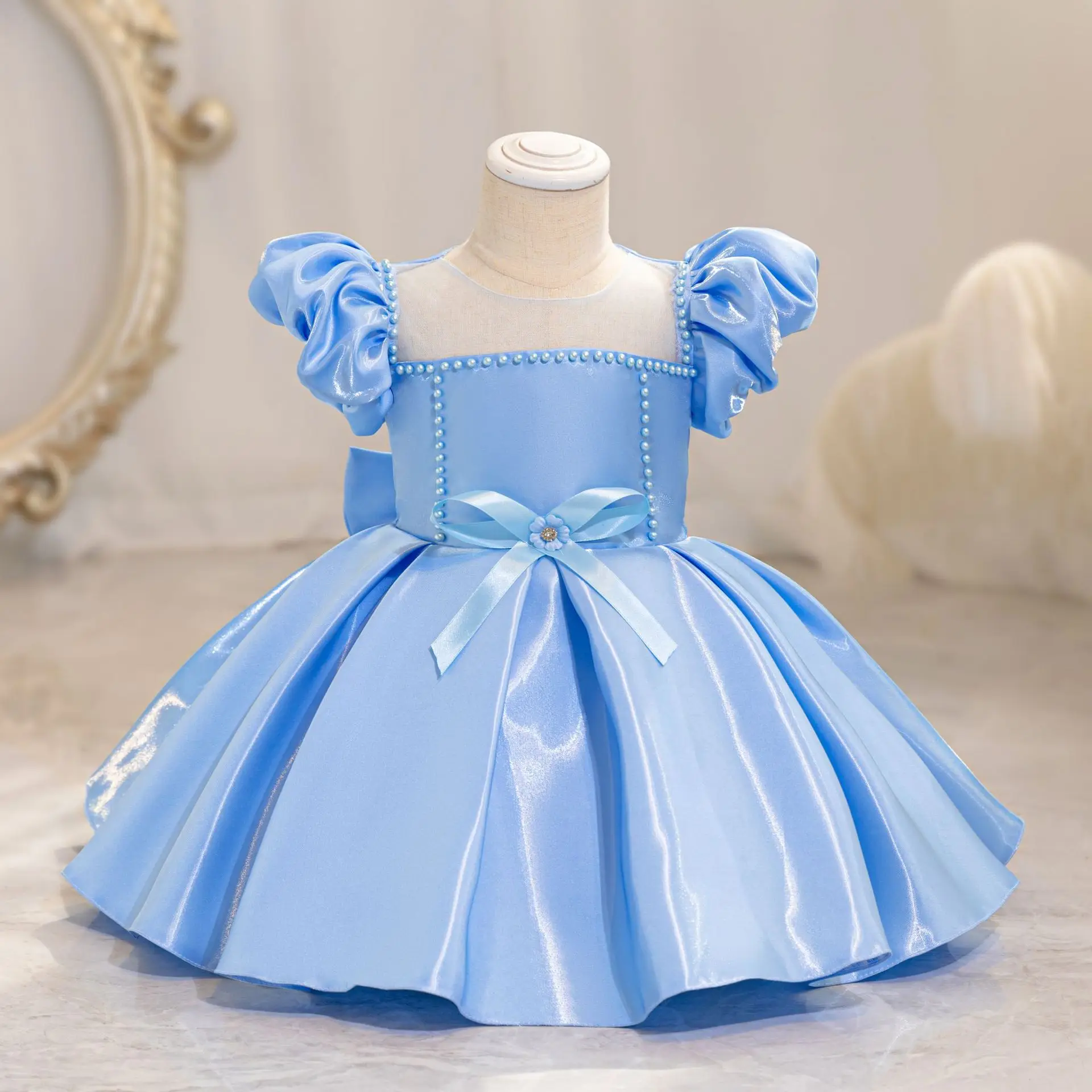 Vestidos de princesa infantil, Vestido de bebê, Roupa de criança, 0, 1, 2, 3 anos, Novo, 2021