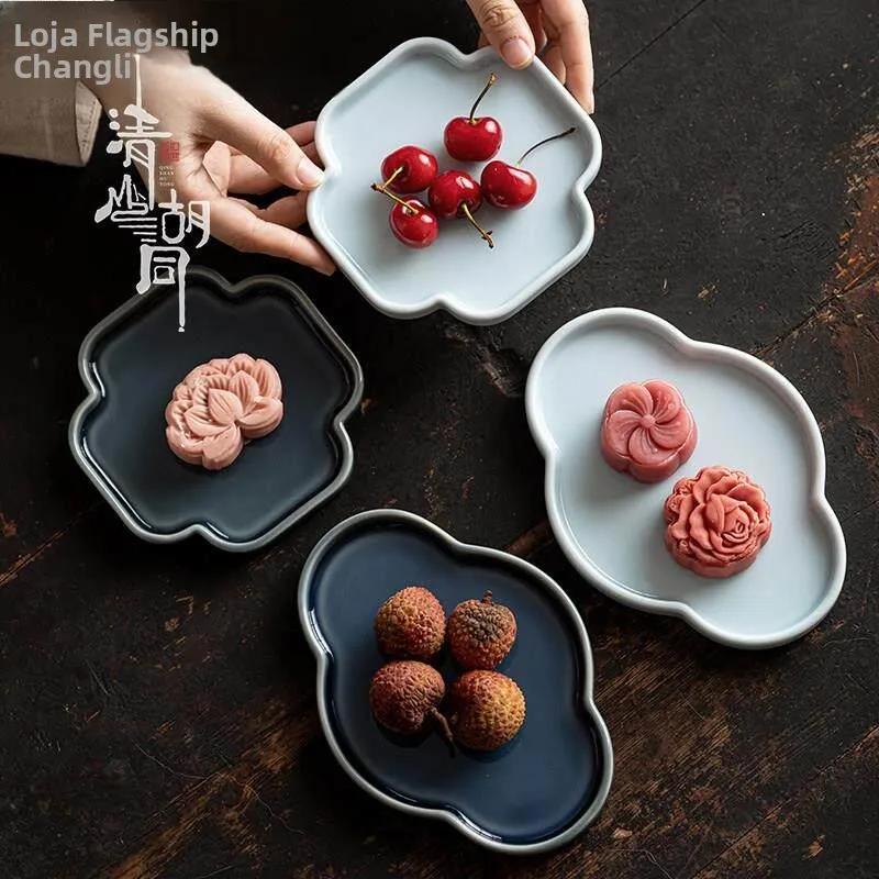 chinese-style-dessert-plate-fruit-bowl-mooncake-display-ceramic-handmade-daily-use-tea-room-pastries-snacks-sweet-treats