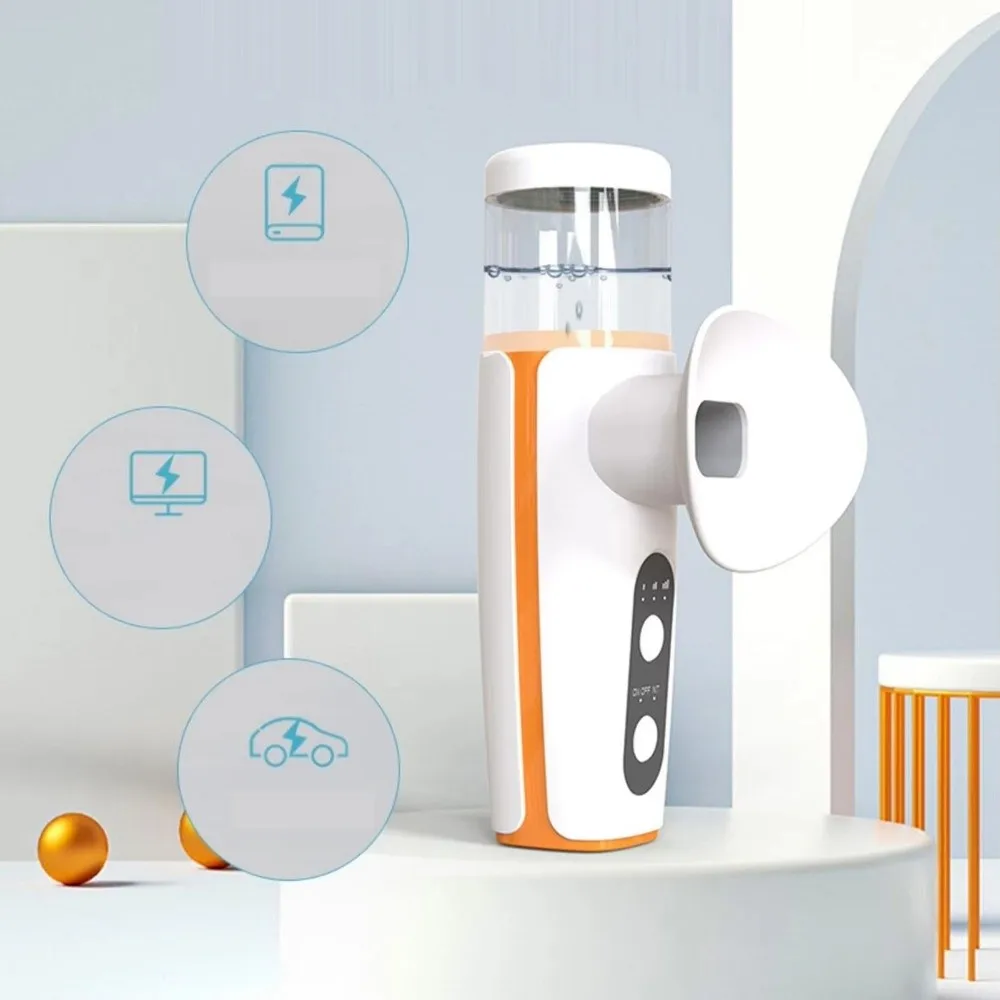 Rechargeable Portable Mist Sprayer 3 Temperature Warm Compress Dry Eye Humidifier Electric Mist Hot and Cold Nano Mist Sprayer
