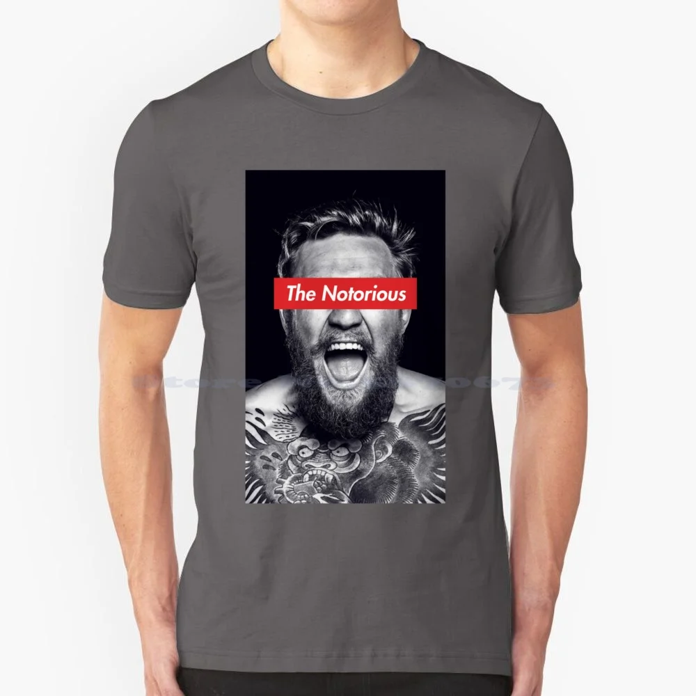 Conor Mcgregor T Shirt 100% Cotton Tee Conor Mcgregor Mayweather Vs Mcgregor Boxing The Notorious Gorilla 50 0 49 1 August 26