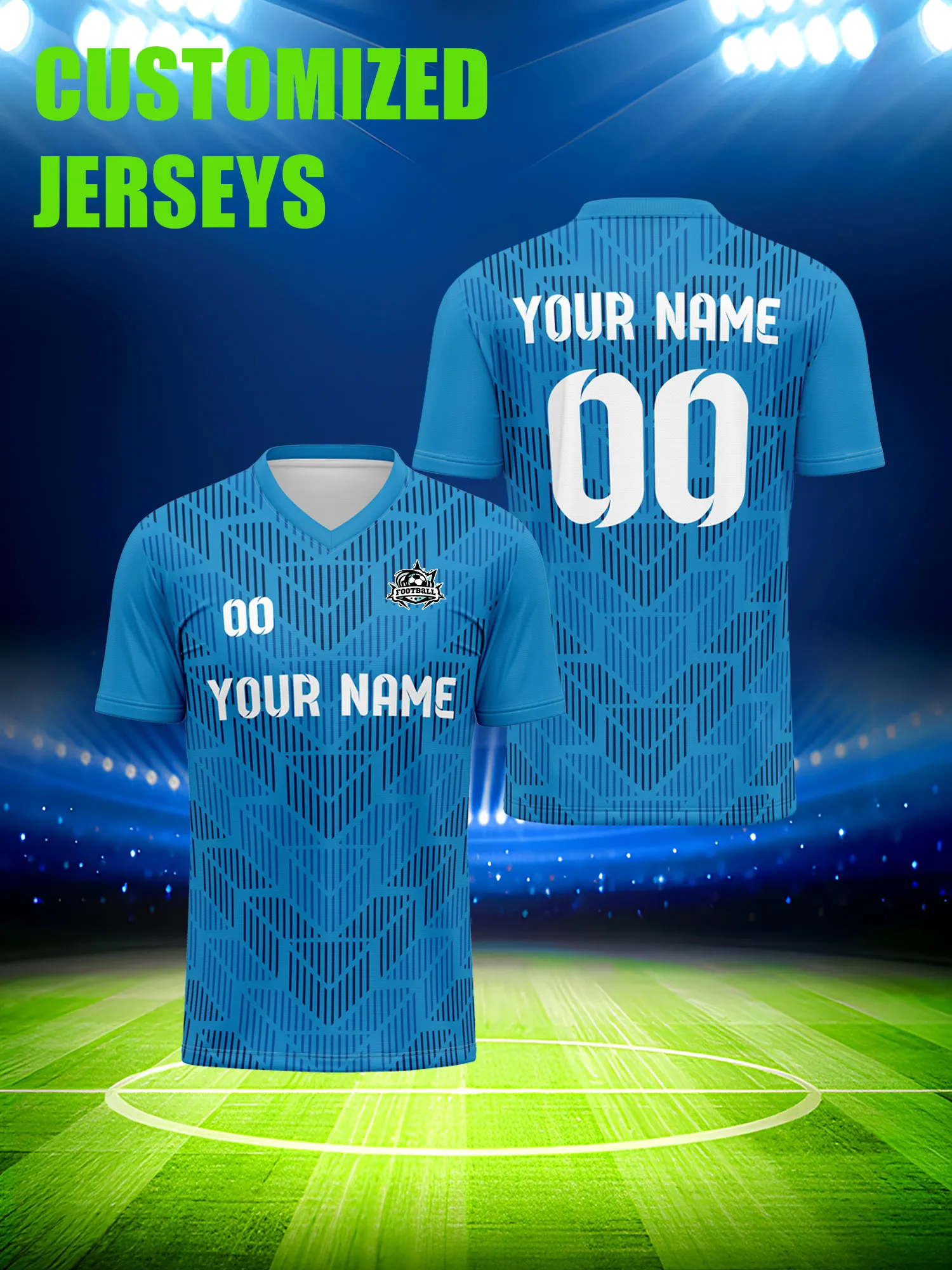 

Футбольная форма на заказ с индивидуальным изображением, номером и именем, качественная спортивная одежда для команд от спортивного бренда