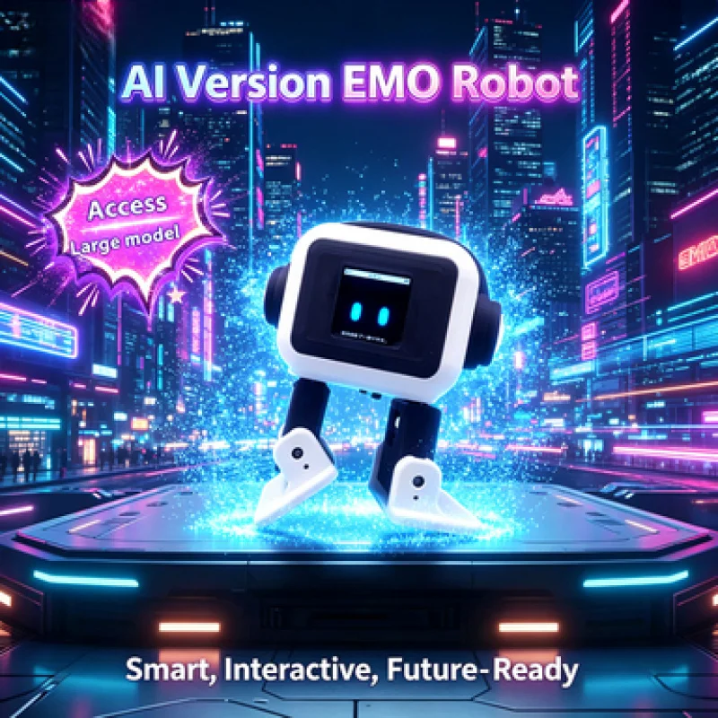 

2026New Selling AI EMO Robot Intelligent Interactive Robot Voiceprint Recognition Children's Companion