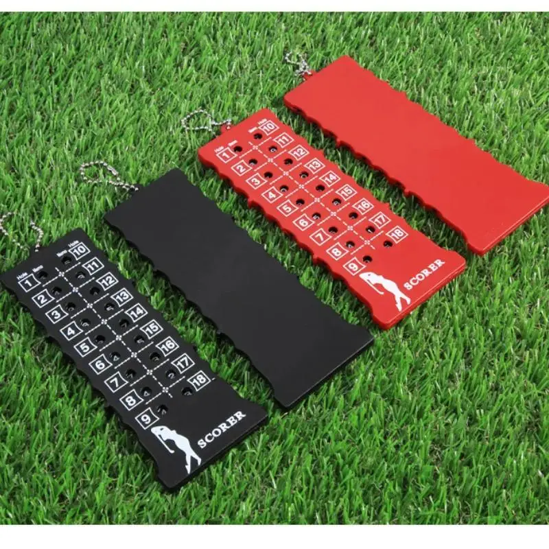 Useful Useful18 Hole Golf Stroke Putt Score Card Counter Indicator with Key Chain Golf Score Counter Black