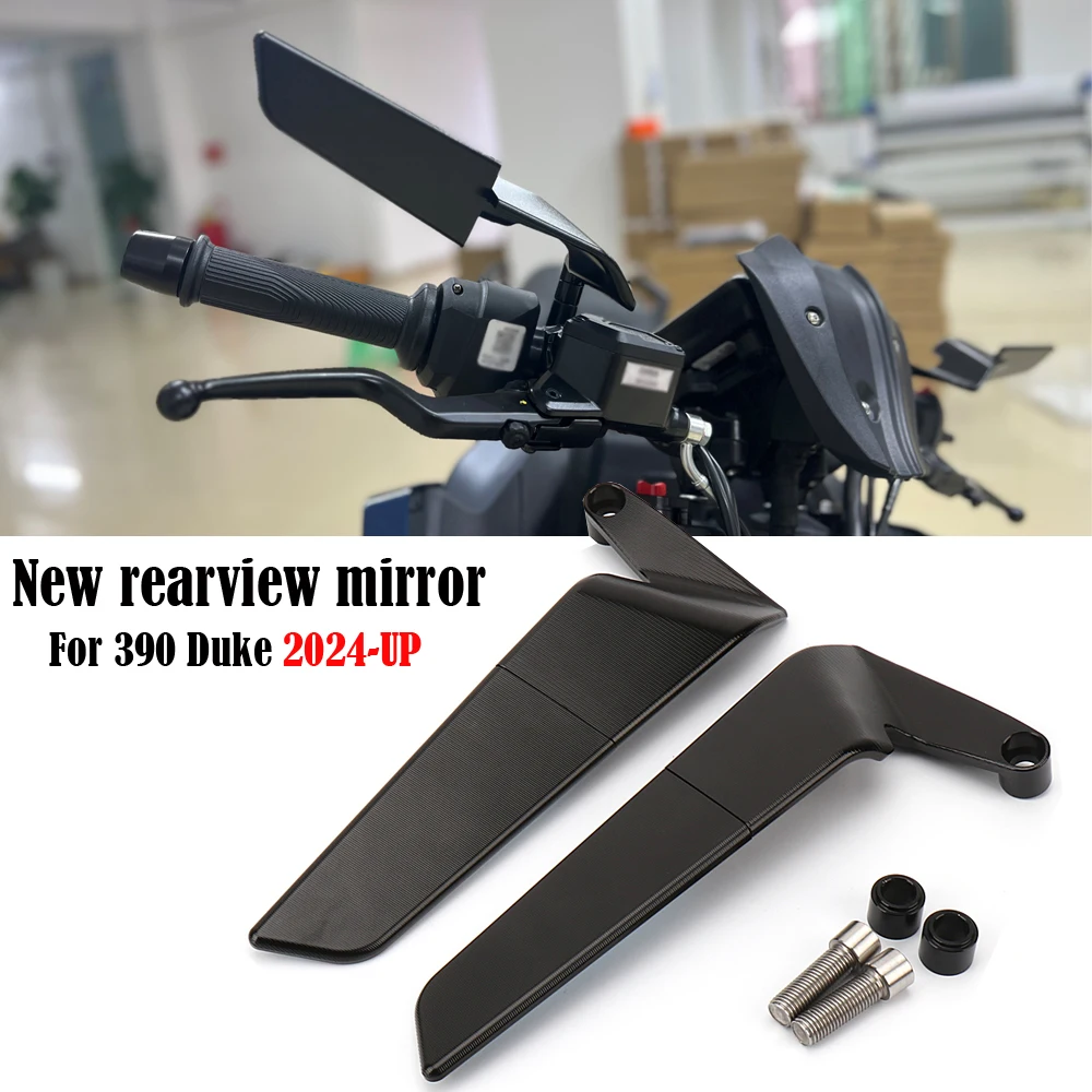 

New For 390 Duke 390Duke Motorcycle Side Mirror Stealth Winglets Rearview Mirrors Kits Rotate Adjustable