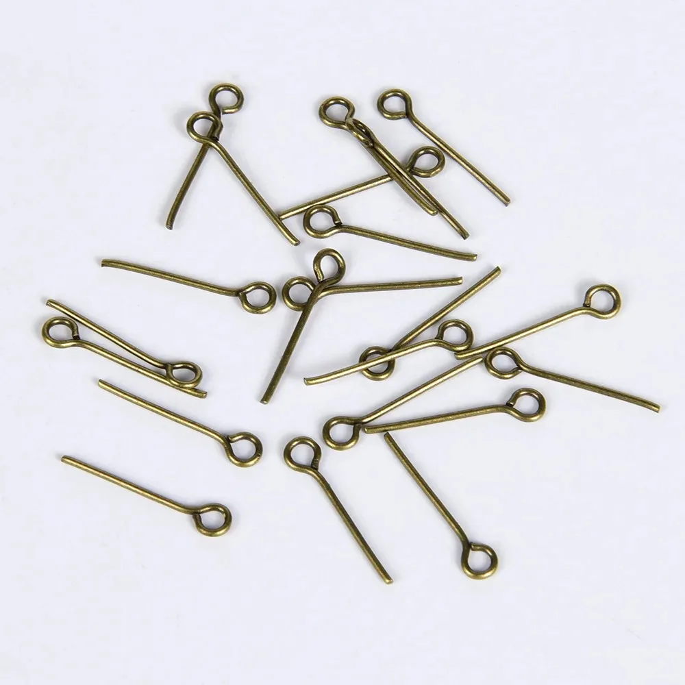 200 قطعة 16 20 30 مللي متر سلك معدني صغير دبابيس الديكور الصغيرة المفتوحة العين رئيس دبابيس الإبر السائبة DIY بها بنفسك الحرفية حبة صنع المجوهرات