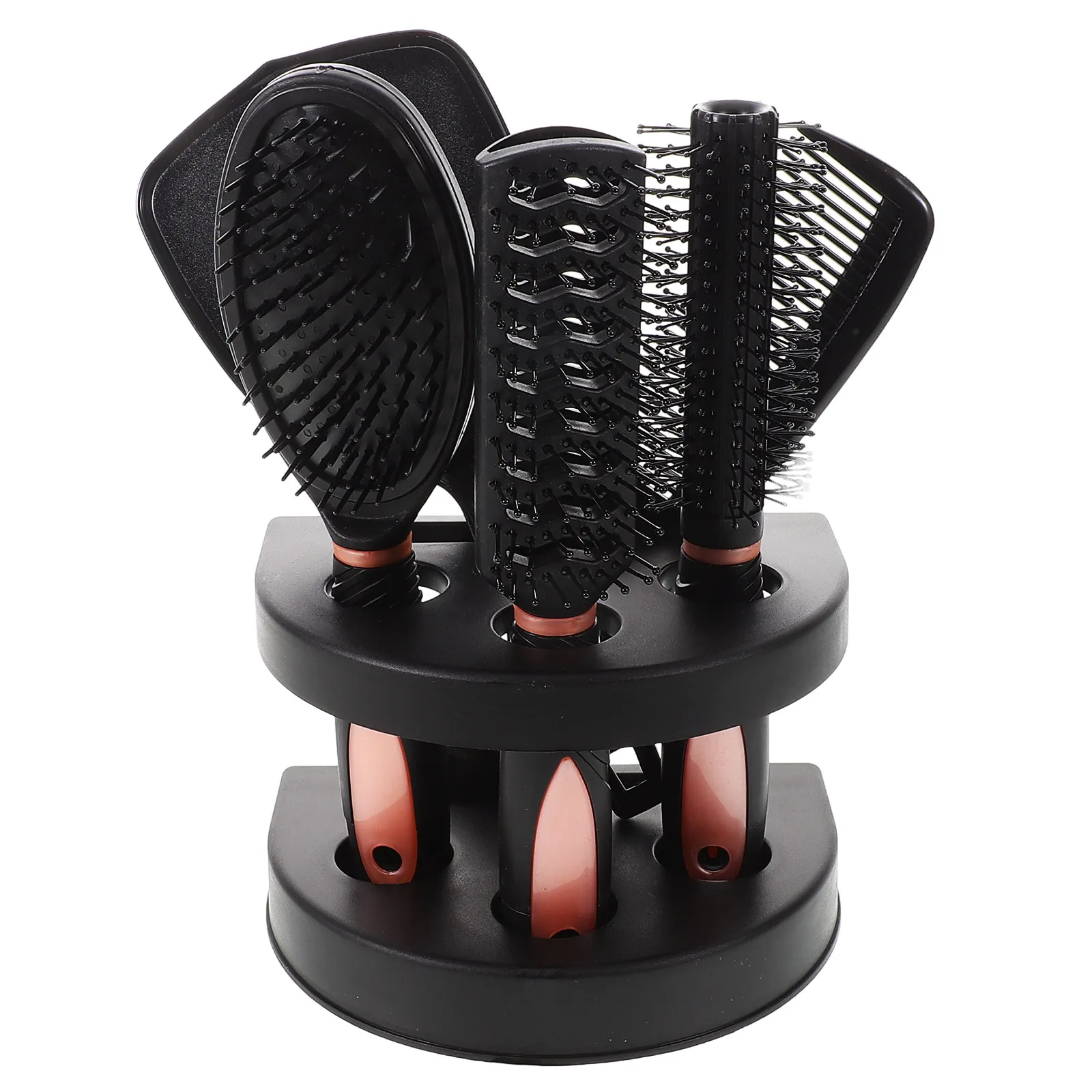 5Pcs Hair Comb and Mirror Set Professional Anti-Static Styling Tools for Detangling Curls Promotes Scalp Circulation Portable