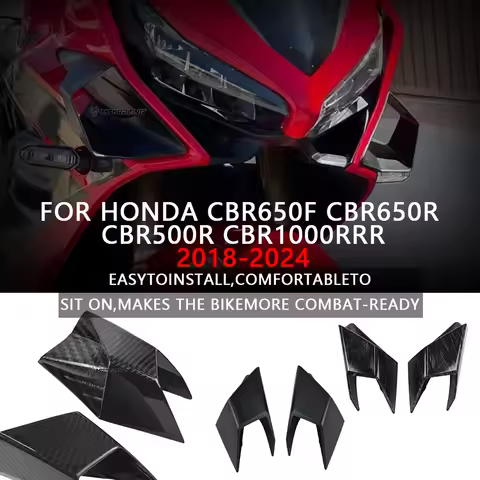 For HONDA Motorcycle Winglet Front Side Spoiler Wing Deflector CBR650F CBR650R CBR500R CBR1000RRR Fairing Winglet Crosswind wing