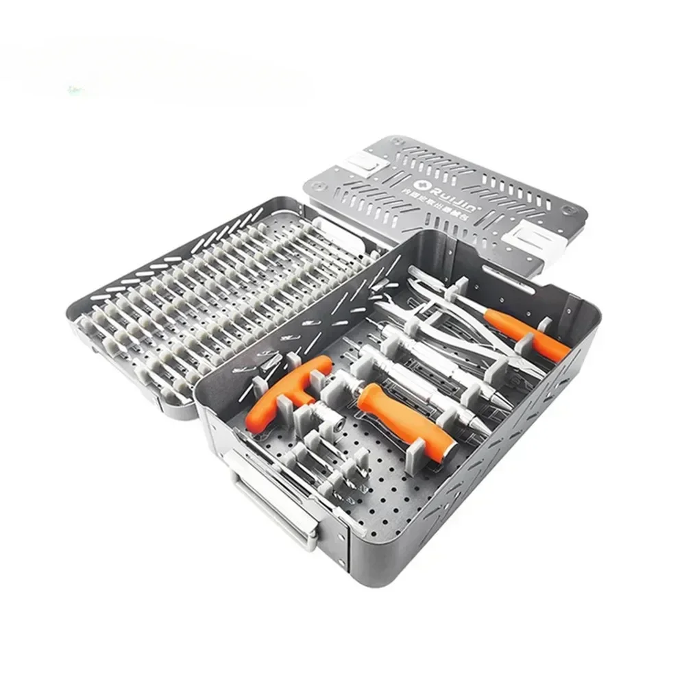 

Hot sales Broken Screw Removal Instrument Set II For Intramedullary Nail Removal Internal fixation of medical instrument set