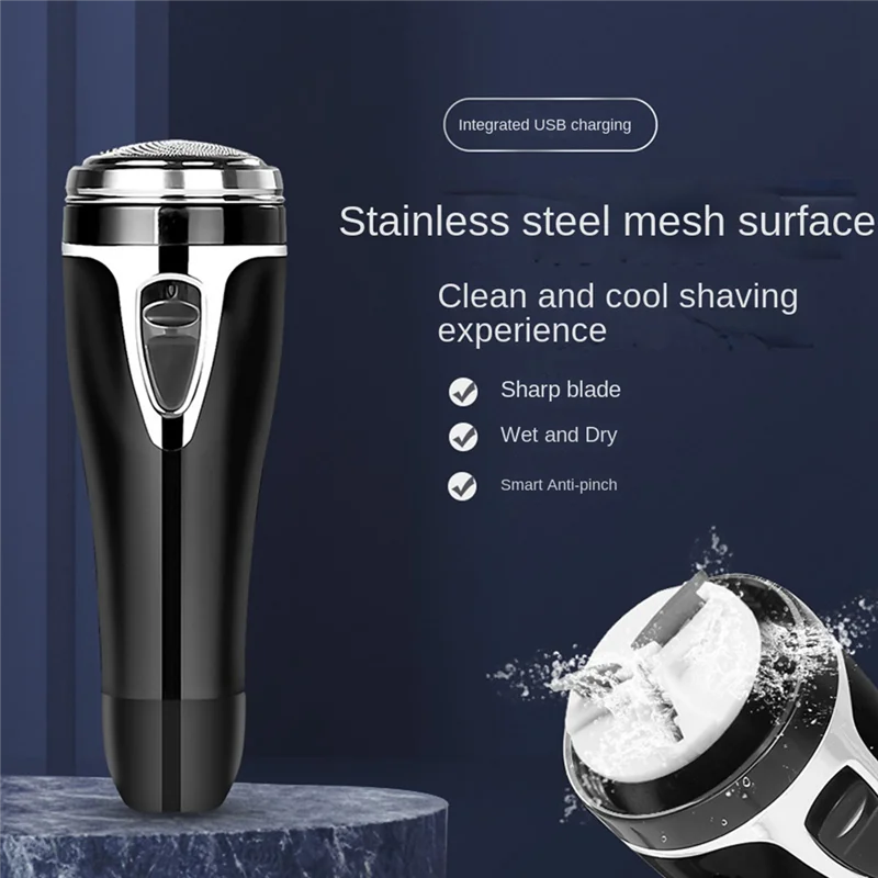 L65A-Electric Shaver For Men Rechargeable Cordless Rotary Electric Razor -Up Beard Trimmer Face Shaving Machine