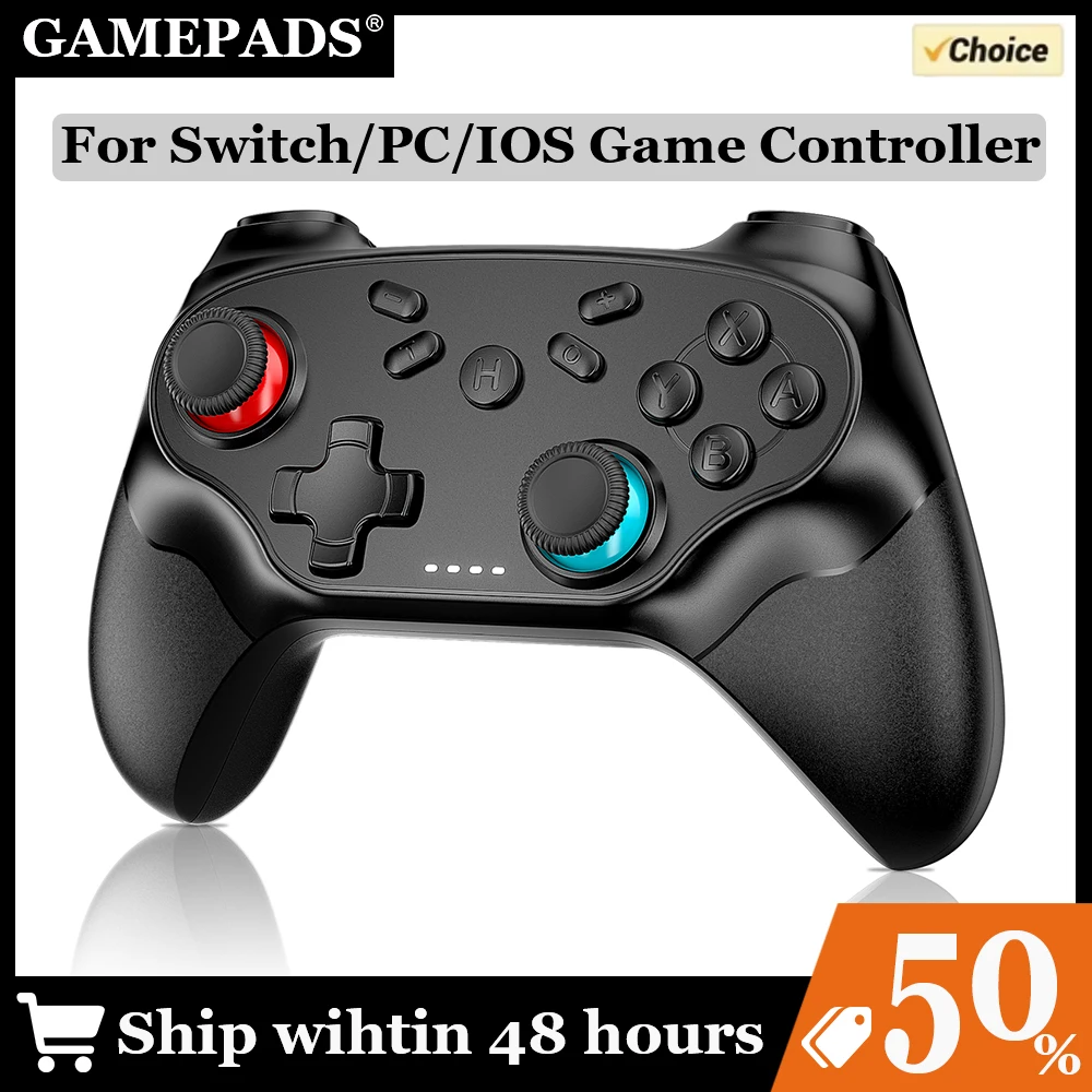Manette de jeu Turbo pour contrôleur de commutateur manettes Bluetooth sans fil pour Nintendo Switch/Pro/OLED/contrôleur de Console PC