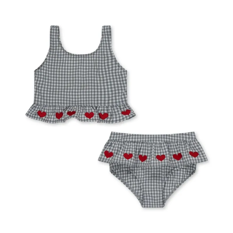 Baby Girls Swimwear Love Two Pieces Sunscreen Swimsuit Girl Swimwears Bikinis Kids Swimming Children\'s Swimsuits Mayo