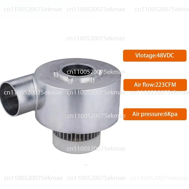 460 Cubic Meters/h 48VDC Electric Turbine 270CFM Air Brushless Centrifugal Blower High Speed Fan