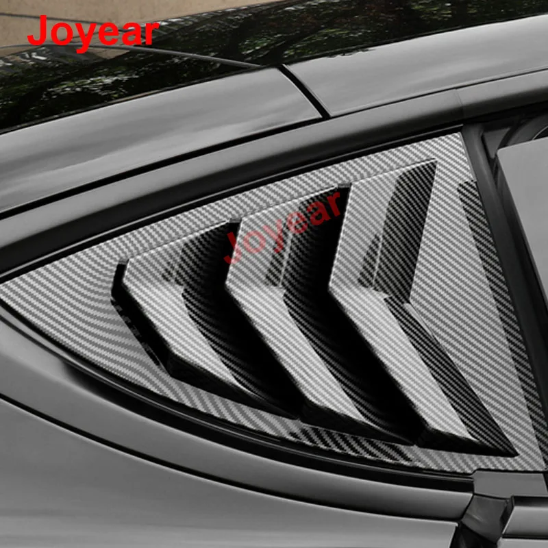 

For Tesla Model 3/Y 2021-2022 Rear Triangular Shutter Rear Side Window Exterior Protective Carbon Fiber Decoration Accessories