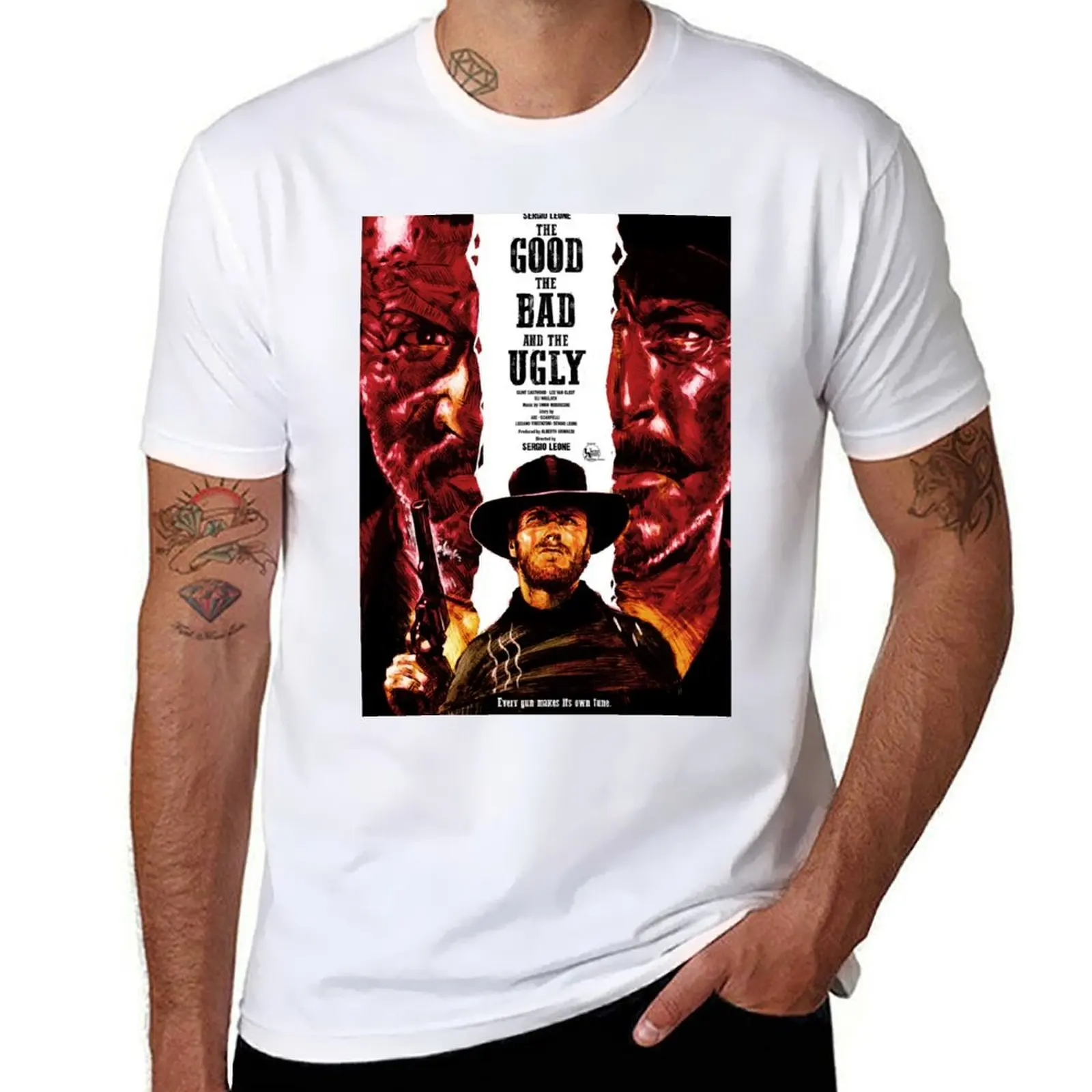 

The Good The Bad And The Ugly T-Shirt cotton t shirt man men t shirt cotton 100% T-Shirt