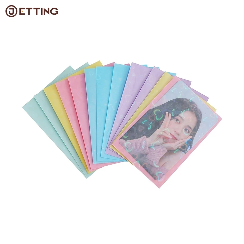 20pcs/pack 61x91mm Heart Transparent Card Sleeves Card Sleeves Heart Holder For Postcards Films Photocard Game Cards Protector