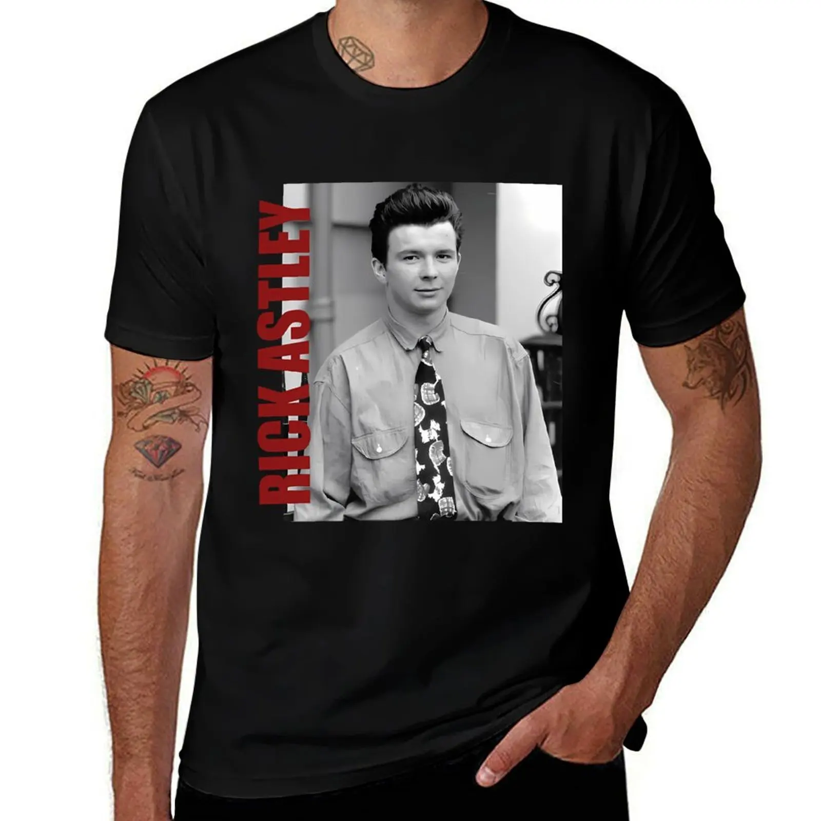 Rick Astley // Rick Astley Retro Aesthetic Fan Art //80s T-Shirt Essential Solid Color T-Shirt
