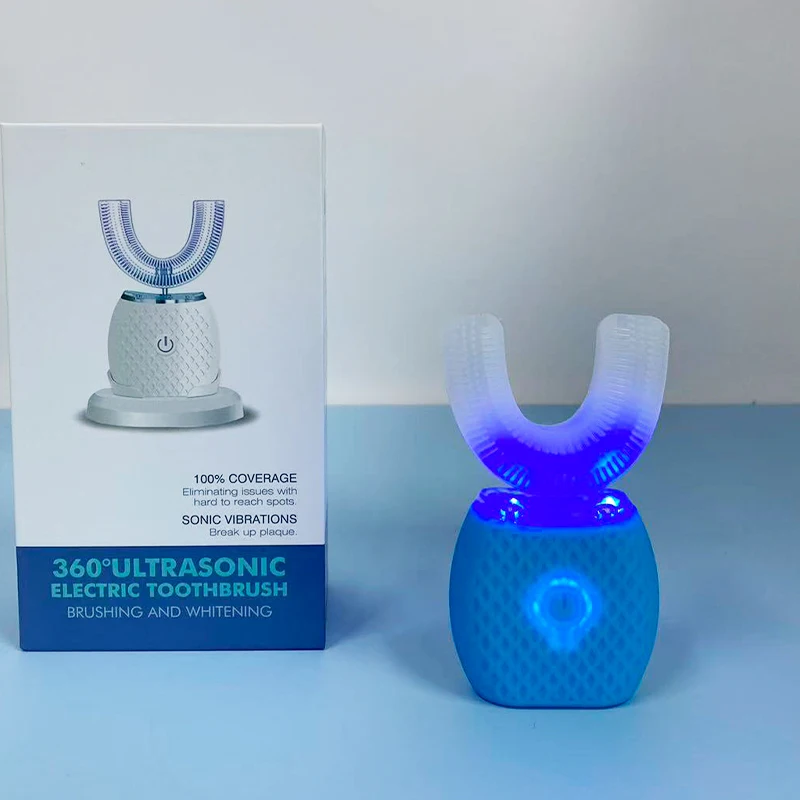 

Oral Teeth Cleaning Full Mouth Toothbrush 3 Cleaning Modes Travel Toothbrush Kit Electric Toothbrush for Dental Health