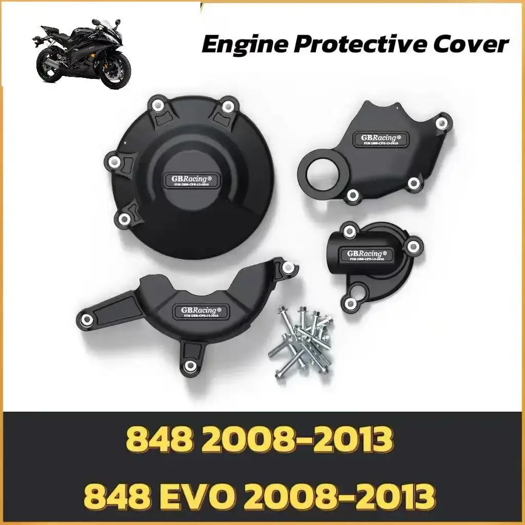 

for DUCATI 848 2008-213 848 EVO 2008-2013 Engine guard cove Motorcycle Engine Protection Cover