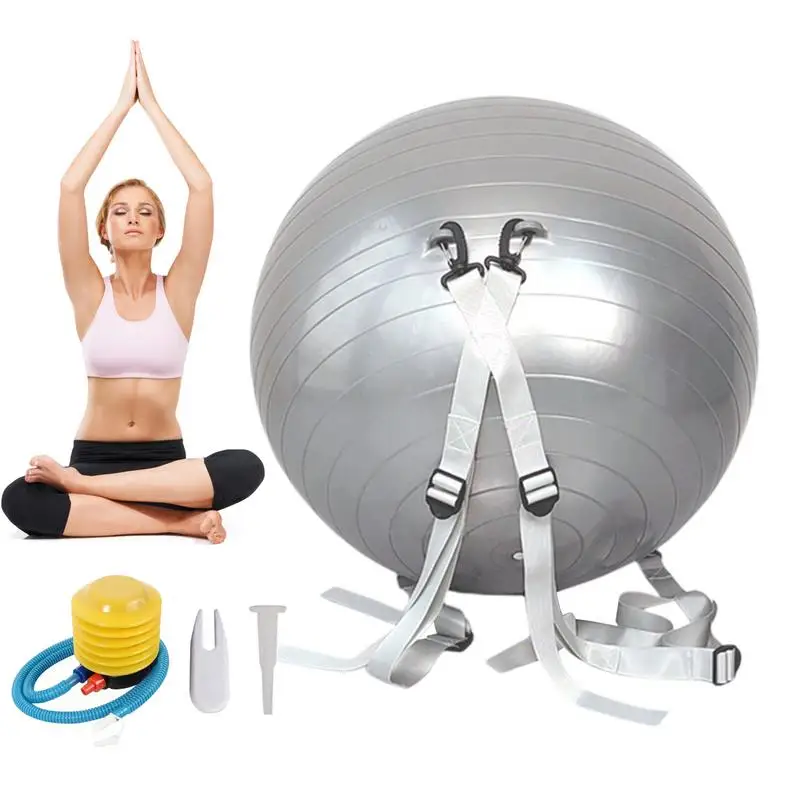 

Somersault Ball Fitness Yoga Ball Weighted Exercise Adjustable Shoulder Straps Assist Multifunctional Auxiliary 250Kg Capacity