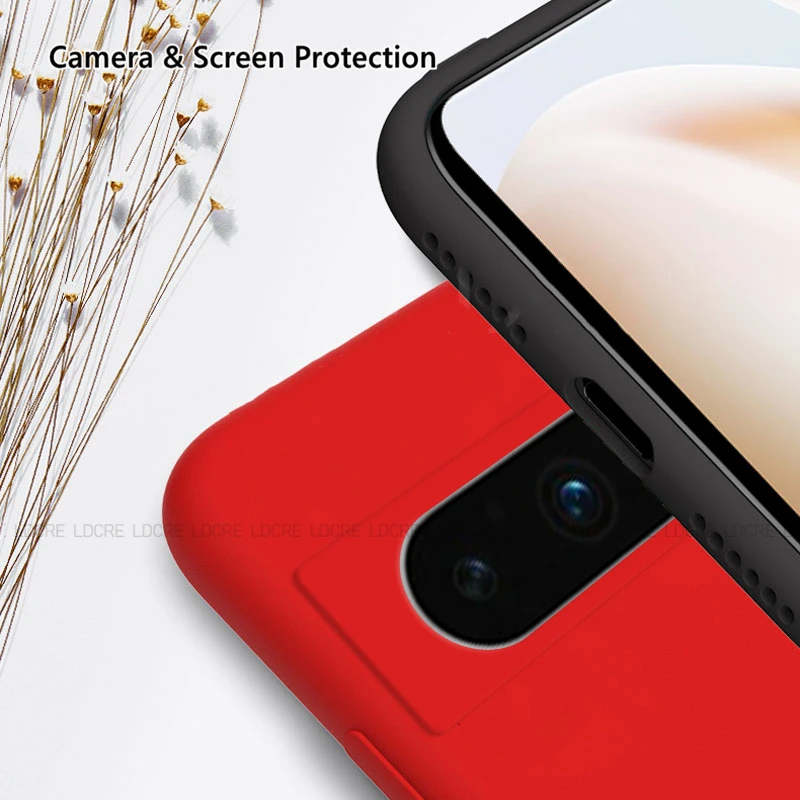 For Google Pixel 8 Pro Case Google Pixel 6A 7A 6 7 8 Pro Cover Shockproof TPU Liquid Silicon Phone Back Cover Google Pixel 8 Pro