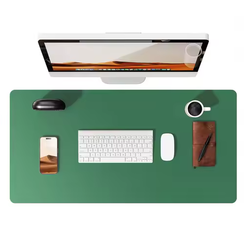 Large Mouse Pad,Office Desk Mat, Leather Desk Pad Protector, Non-Slip PU Leather Desk Blotter, Laptop Desk Pad - Image 30