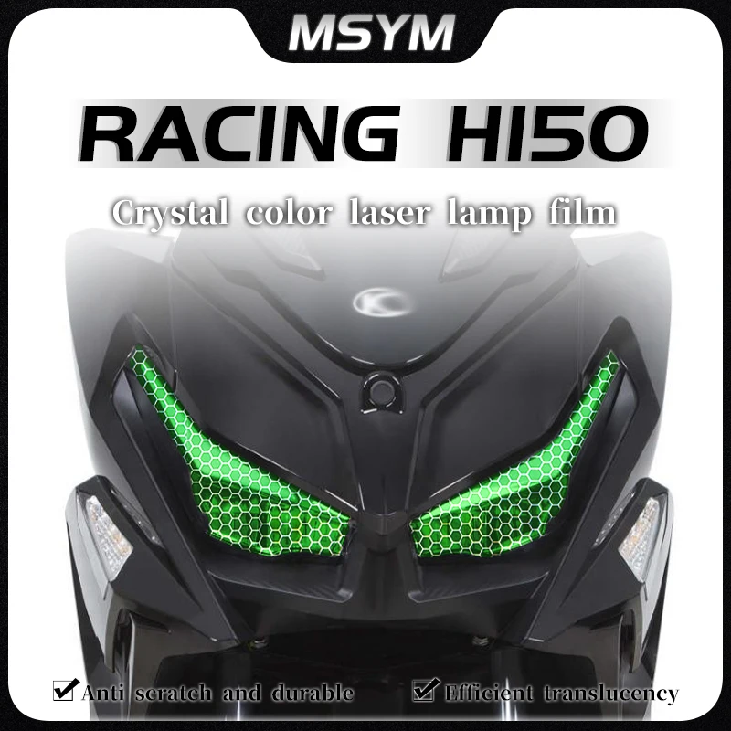 

Motorcycle Honeycomb laser film headlight transparent film protective sticker accessories For KYMCO Racing H150 RSCING H150 2025