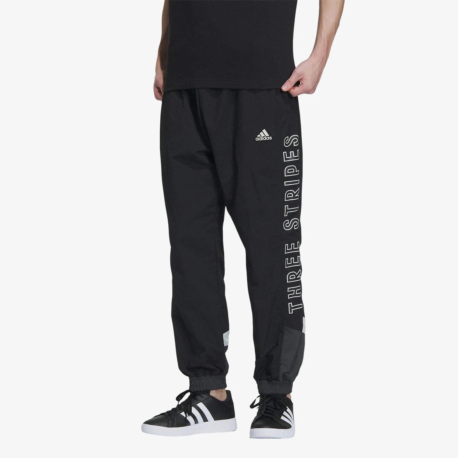 

Adidas Originals Wording Mens Woven Drawstring Casual Sports Trousers IM8764