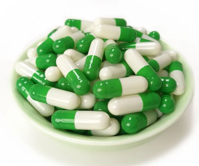 green  white Size 00#0#1# Empty Capsules Gelatin  Capsules Hollow Hard Gelatin  Seperated Joined Capsules 1000pcs