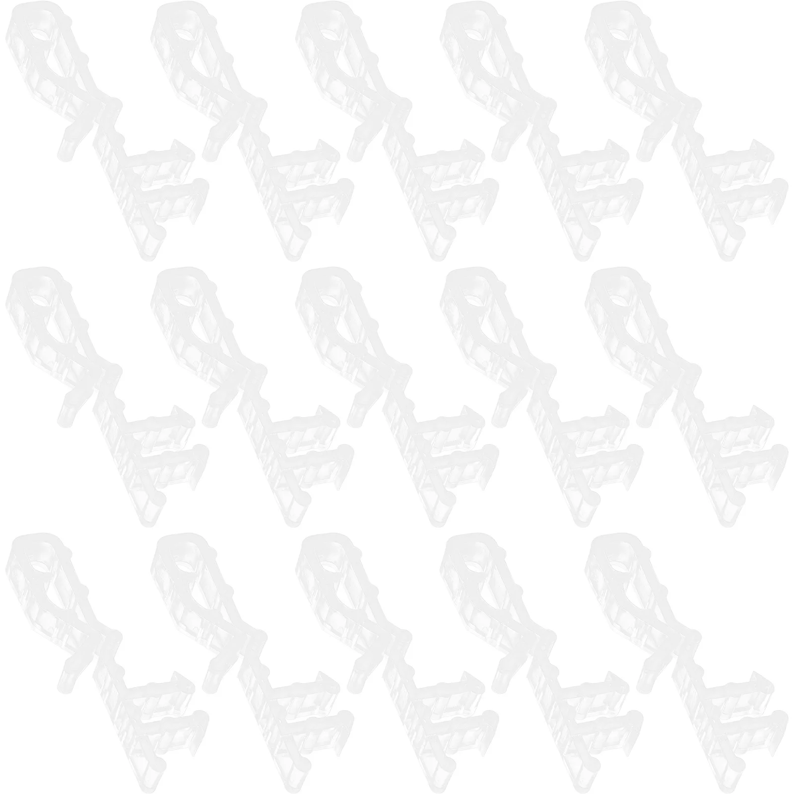 

24 Pcs Blinds Trim Clips for Valance Transparent Clear Plastic Retainer Replacement