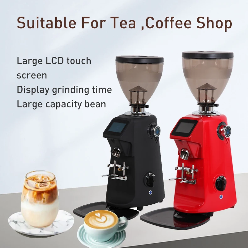 Factory Wholesale Smart Screen Coffee Grinder Electric Commercial Desktop Coffee Bean Grinder  Coffee Equipment