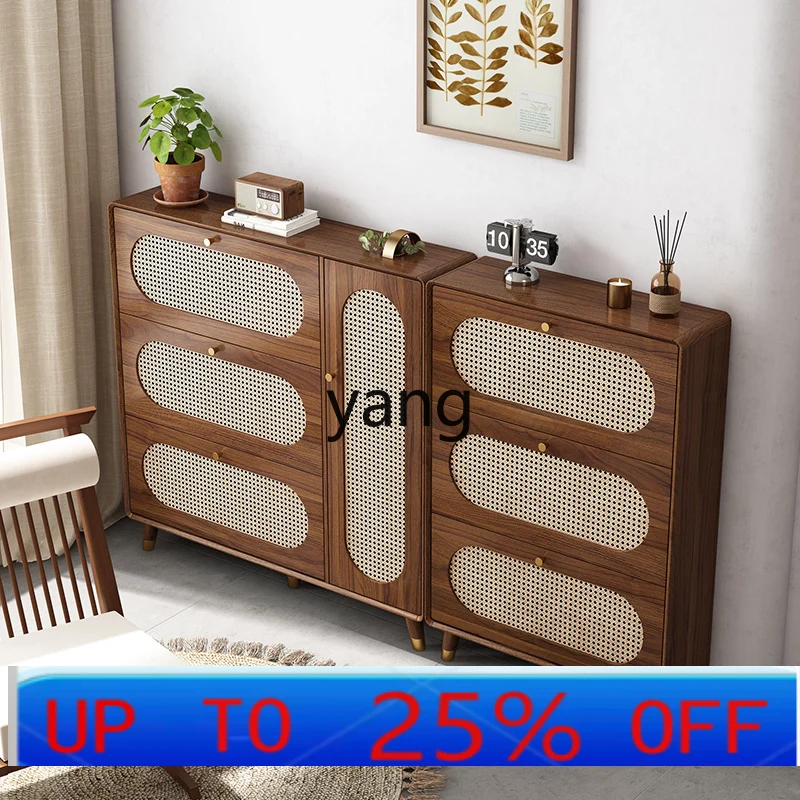 

LH ultra-thin shoe cabinet household door rear entrance tipping bucket narrow entrance cabinet