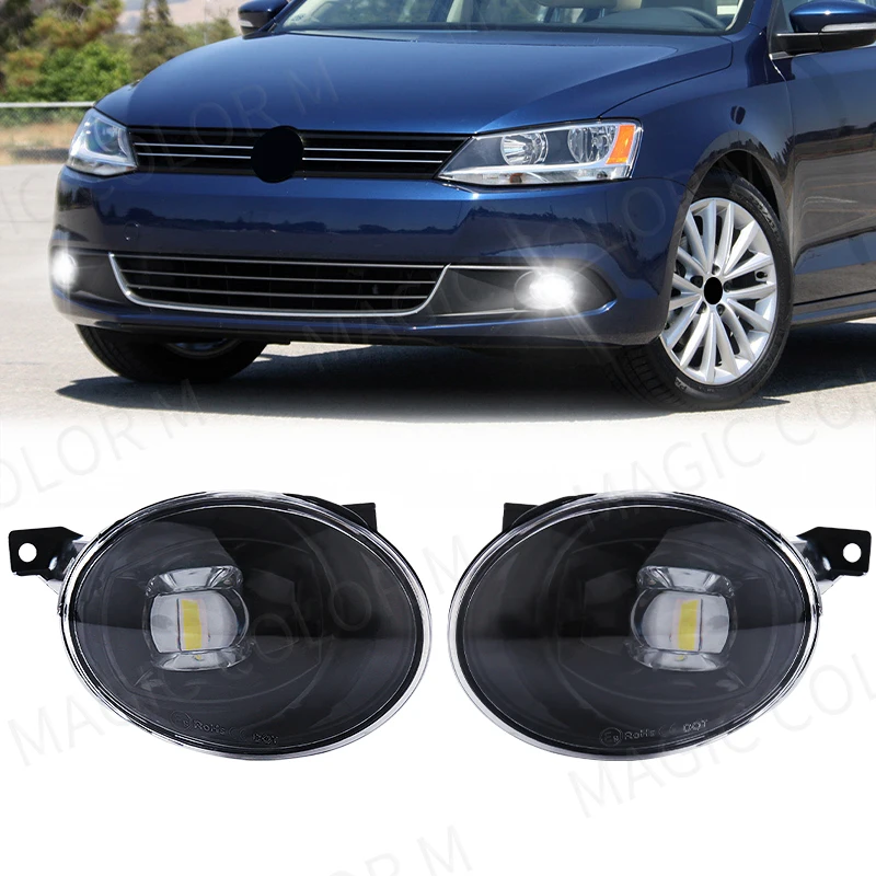 LED światła przeciwmgielne dla VW Volkswagen Golf Hatchback Wagon 2010 2011 2012 2013 2014 światło przeciwmgielne reflektor przedni zderzak samochodowy akcesoria