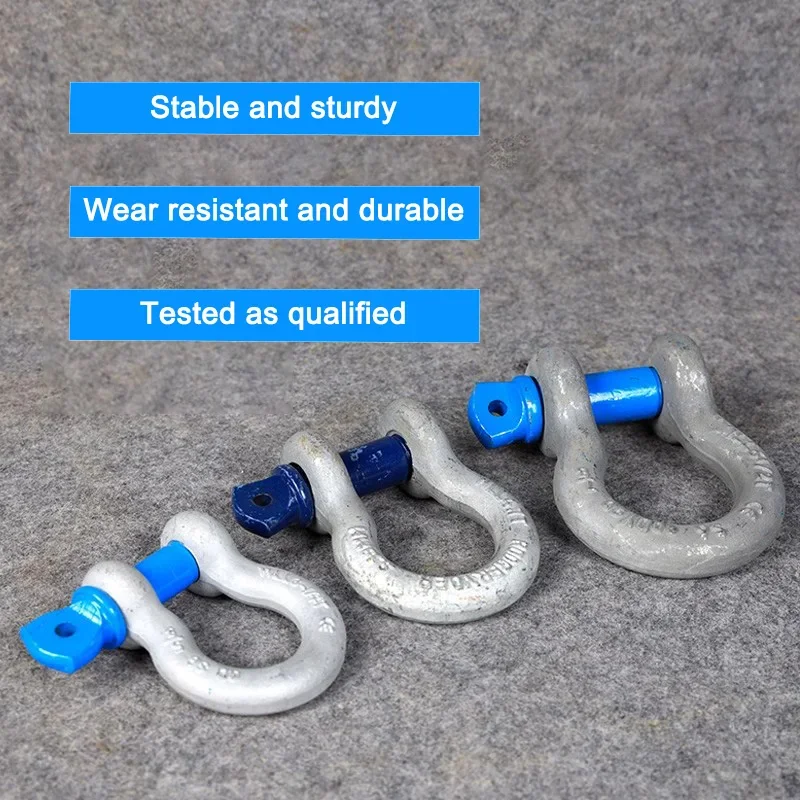 النمط الأمريكي القوس على شكل S6 عالية القوة الإصدار مشبك رفع حدوة الحصان مشبك قفل حلقة رفع اتصال مشبك