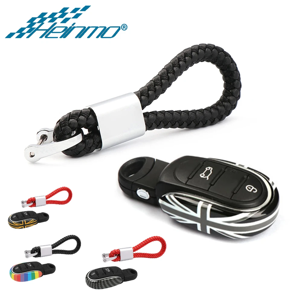 Car Styling Key Case Cover Chain Union Jack Decoration For Mini Cooper S JCW One D F54 F55 F56 F57 F60 Car Accessories
