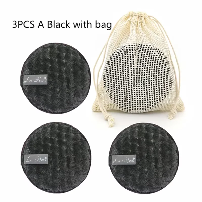 3 stücke Wiederverwendbare Make-Up Entfernung Pads Baumwolle Wischen Mikrofaser Make-Up Entfernung Schwamm Baumwolle Reinigung Pad Werkzeug Reinigung Pad