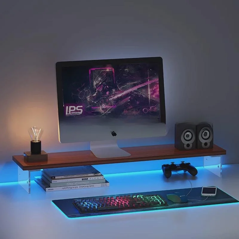 

Акриловый Cuter Monitor Riser, офисный настольный экран, увеличивающая подставка, книга, эльф, плавающий органайзер для хранения, многоцелевой Po...