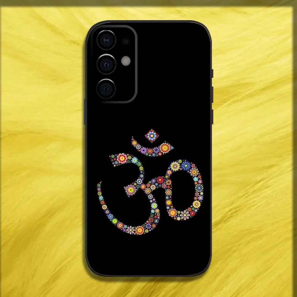 Aum Om Yoga Phone Case For Samsung S24,S21,S22,S23,S30,Ultra,S20,Plus,Fe,Lite,Note,10,9,5G Black Soft Cover