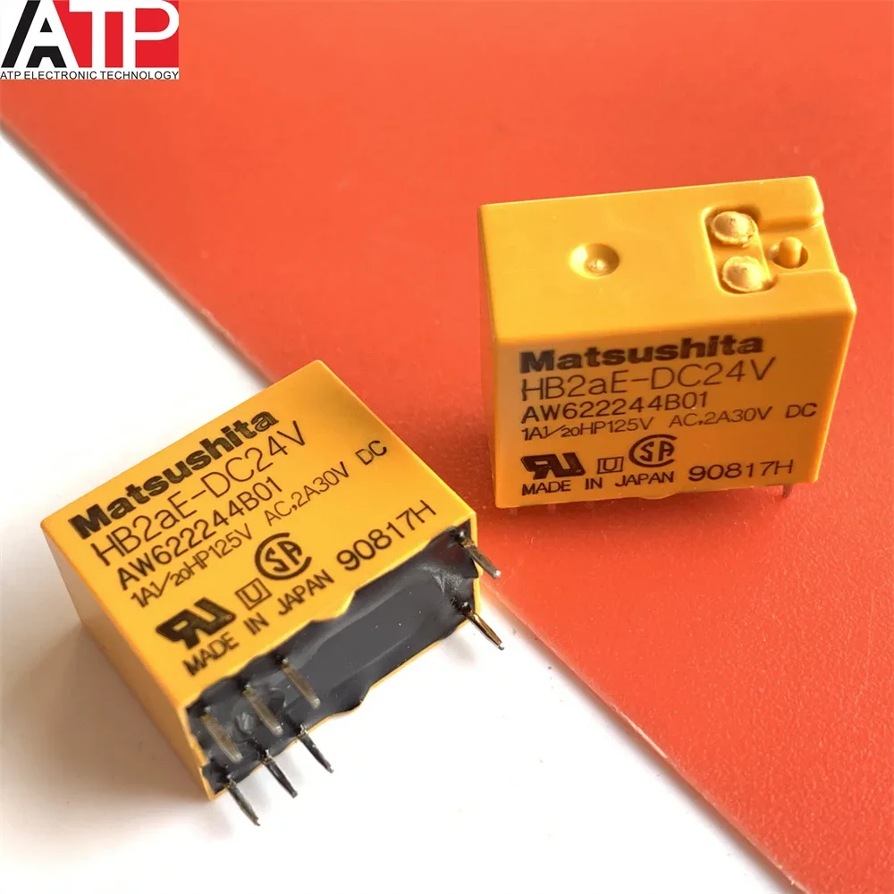 5pcs/lot New Original HB2aE-DC24V Relay AW622244B01 Signal Relay 24VDC In Stock