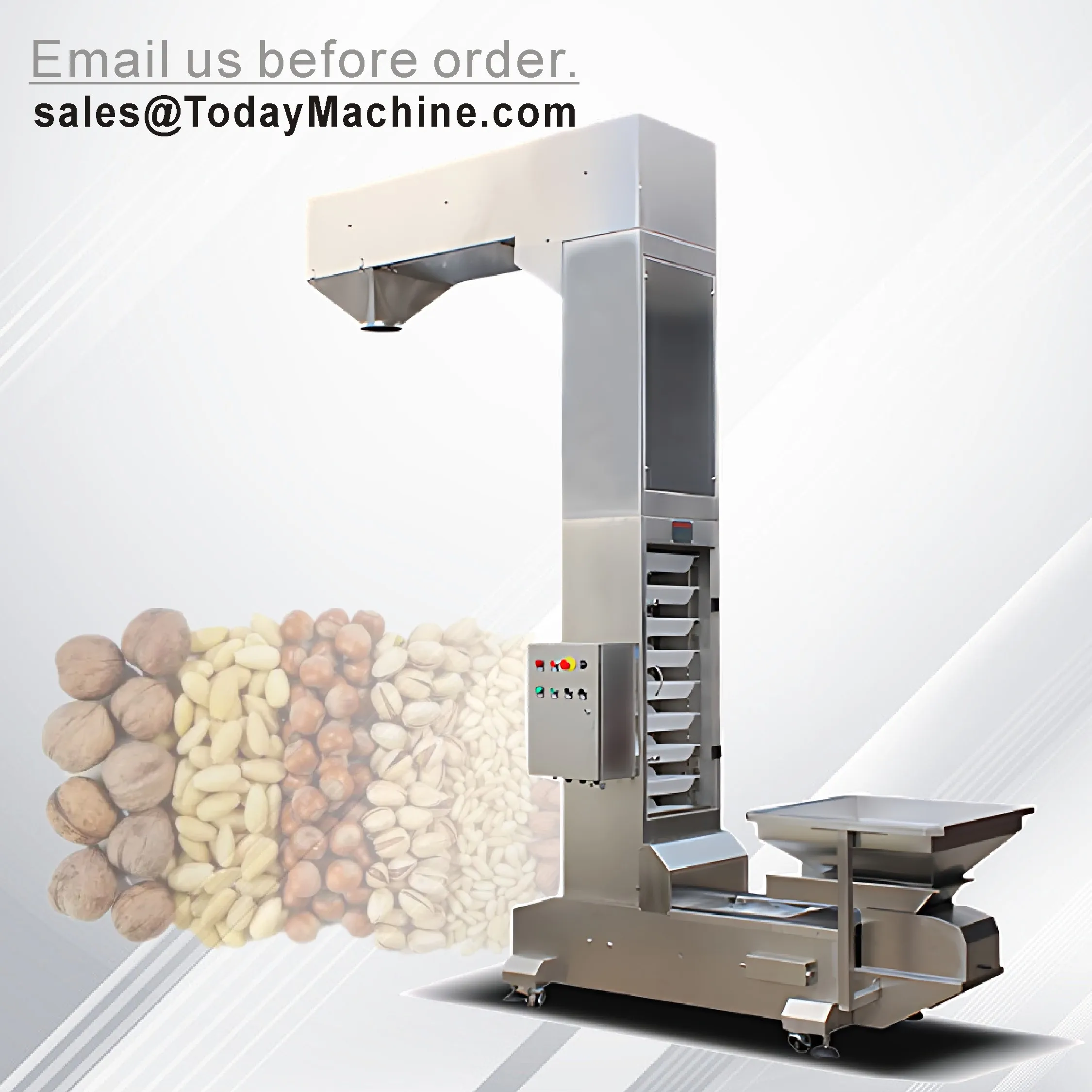 Z Type Bucket Elevator/Corn Cobs Vertical Conveyor Feeding Lifter Coal Fertilizer Food Grade Chain Bucket Elevator