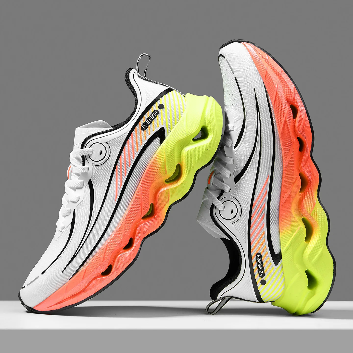 

2025 модная мужская и женская легкая спортивная обувь с дышащей сеткой, уличные кроссовки для бега, большие размеры 36-44