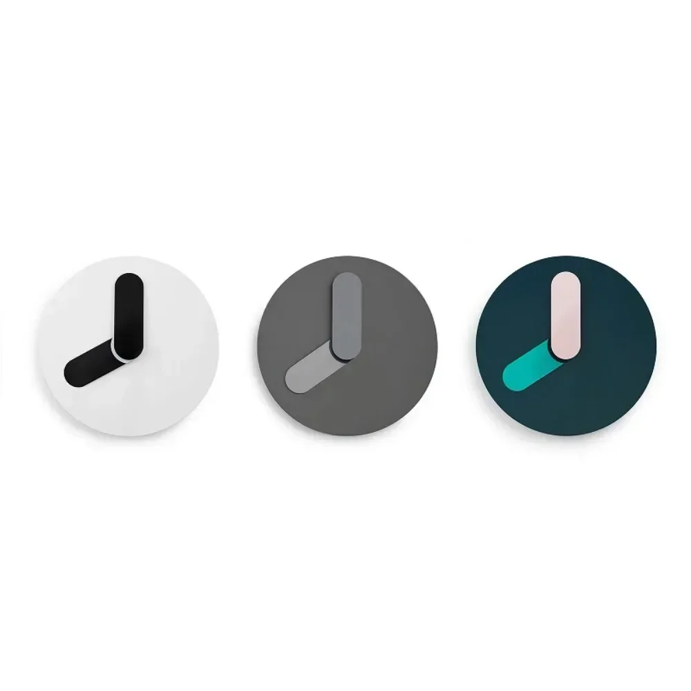 Nordic Living Room Circular Wall Clock Creative Unique Decor Simple Fashion Exquisite Mute Round Wall Clock 12/14 Inch