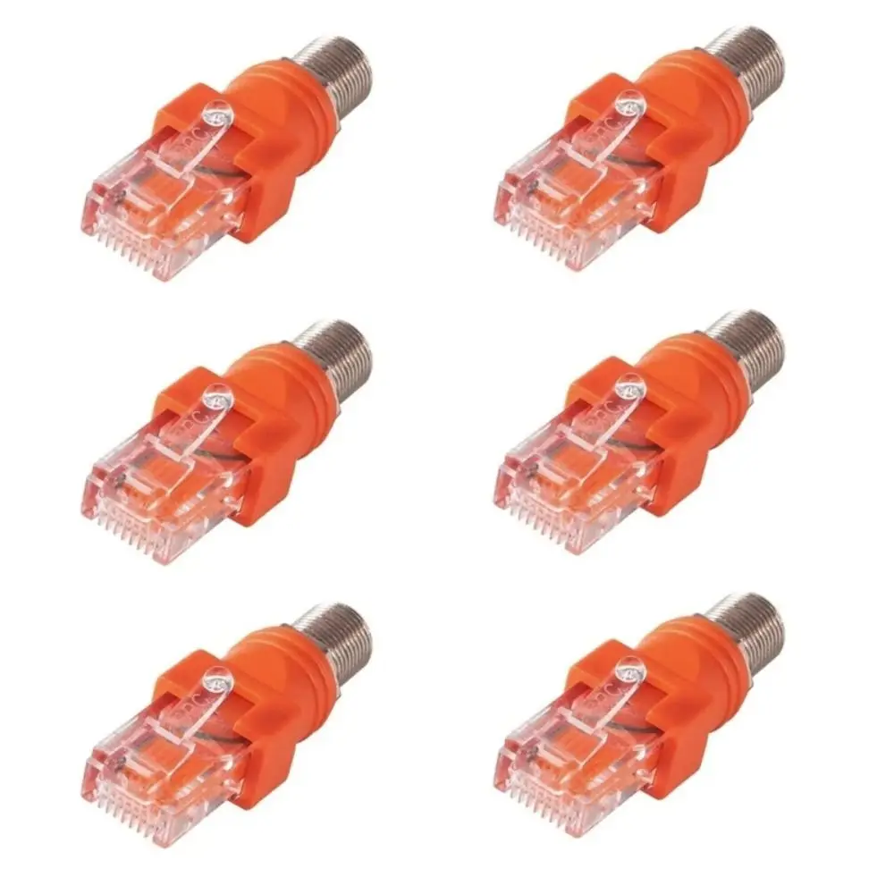 F-Type Connector RF Female To RJ45 Male Coaxial Barrel Coupler Adapter Coax Adapter, RJ45 To RF Connector