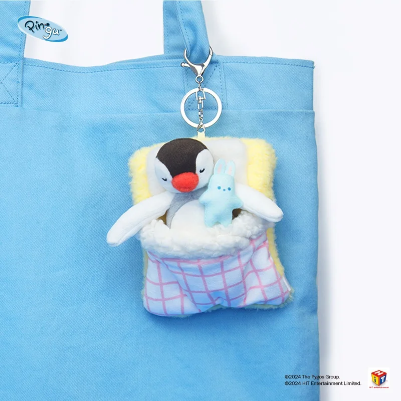 

Genuine Pingu Pinga In The City Series Plush Doll Toys Trapped In Bed Penguin Cartoon Keychain Pendant Ornament Peripheral Gift