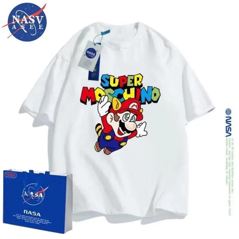 أحدث لعبة وقصة قطن 100% لعام 2024 تي شيرت للأطفال بأكمام قصيرة للأولاد والبنات موضة الصيف الكرتونية للأطفال