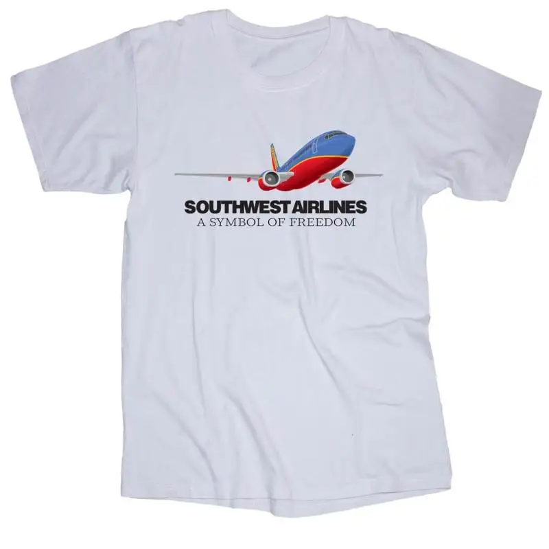 

Southwest Airlines logo white T shirt A symbol of Freedom