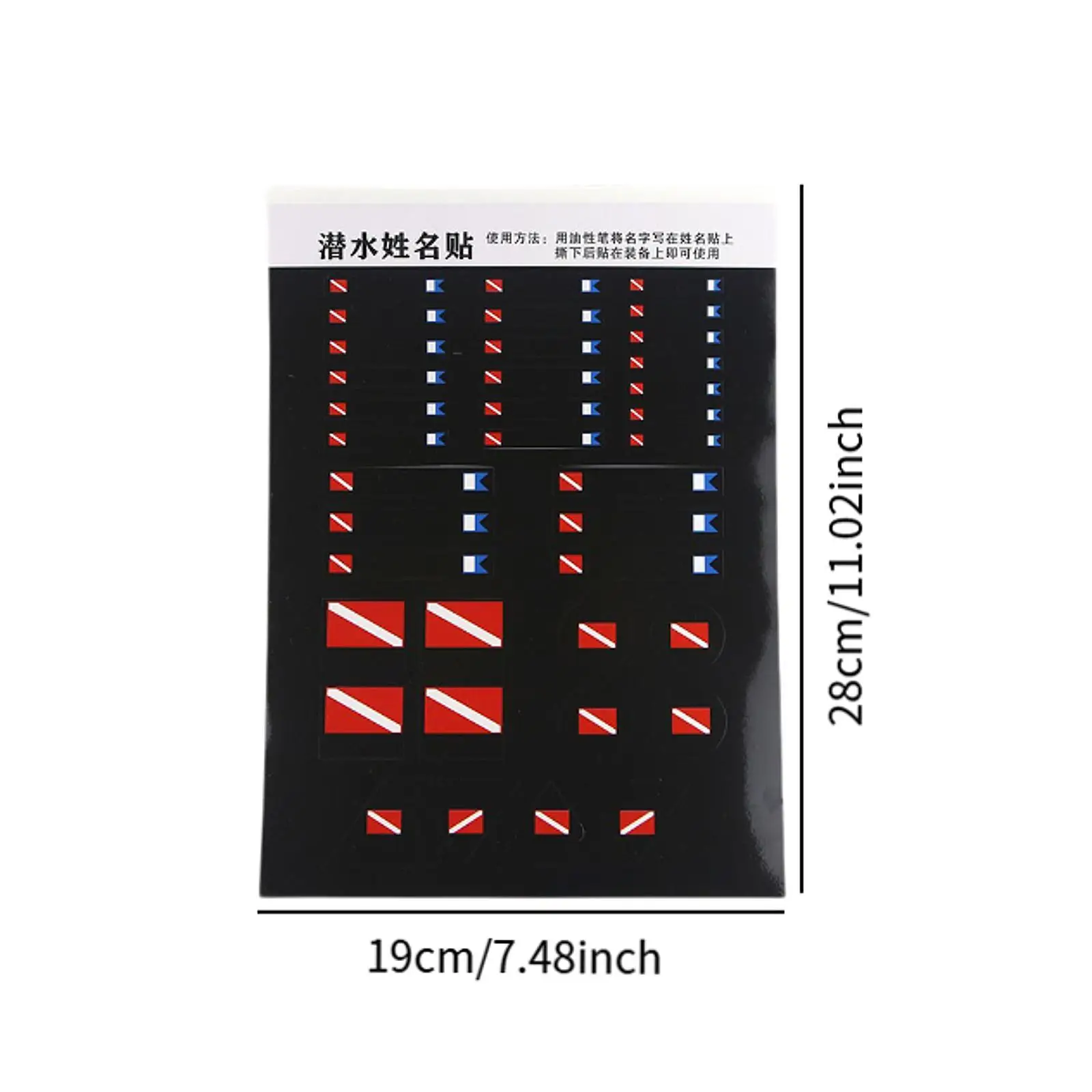 Scuba Diving Name Stickers Classification Tag Labels for Kayak Photography