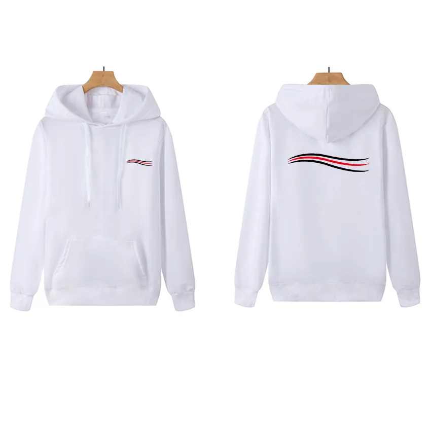 Męskie luksusowe bluzy z kapturem list klasyczny styl odzież męska i damska zimowa jesień graficzny Casual sweter oversize z kapturem