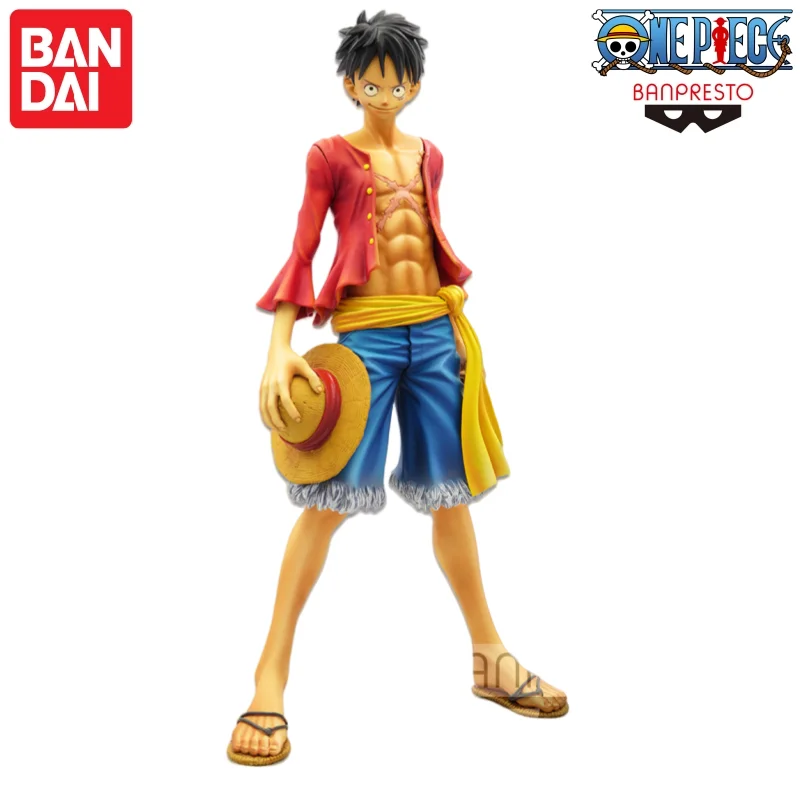 In Stock Bandai Banpresto Original One Piece Master Stars Piece Monkey D Luffy Doll Brand New Boxed Anime Characters Model