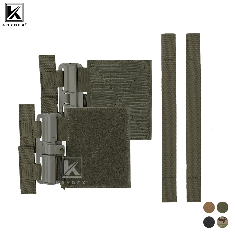 KRYDEX Quick Release 3 Band Molle Cummerbund Adapter QD Buckle Set for Plate Carrier Vest - 1 Pair