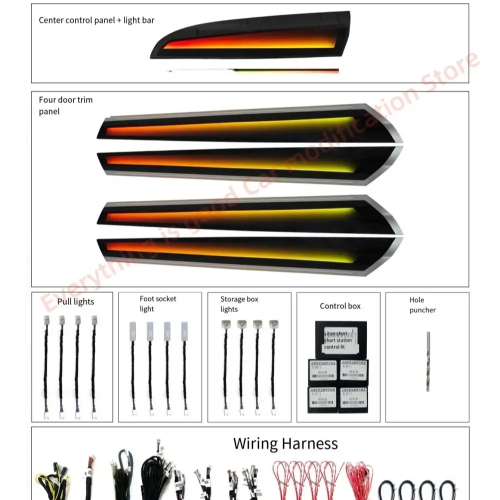 

Для BMW X3 X4 F25 F26 атмосферные огни автомобильное внутреннее освещение обновление автомобильных аксессуаров светящаяся крышка пластина кремовое управление